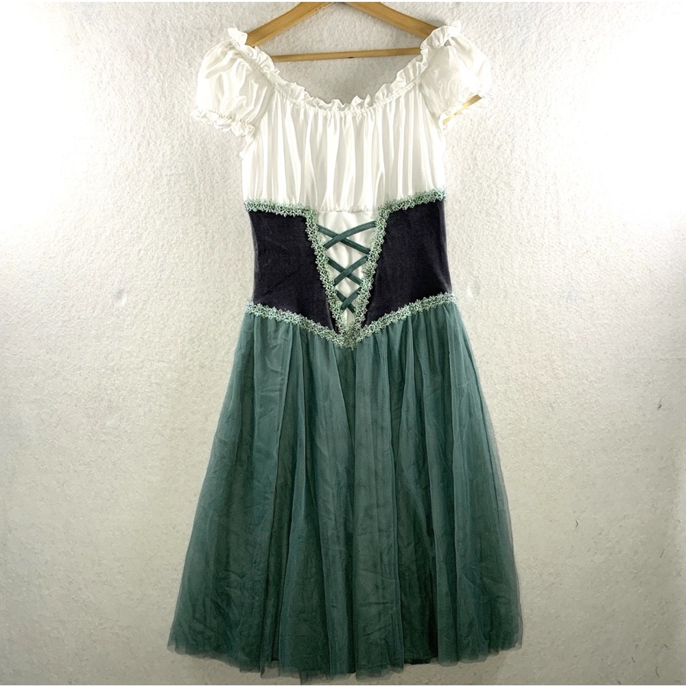 Oktoberfest Drindl Dress Halloween Costume Stretch - Size Medium